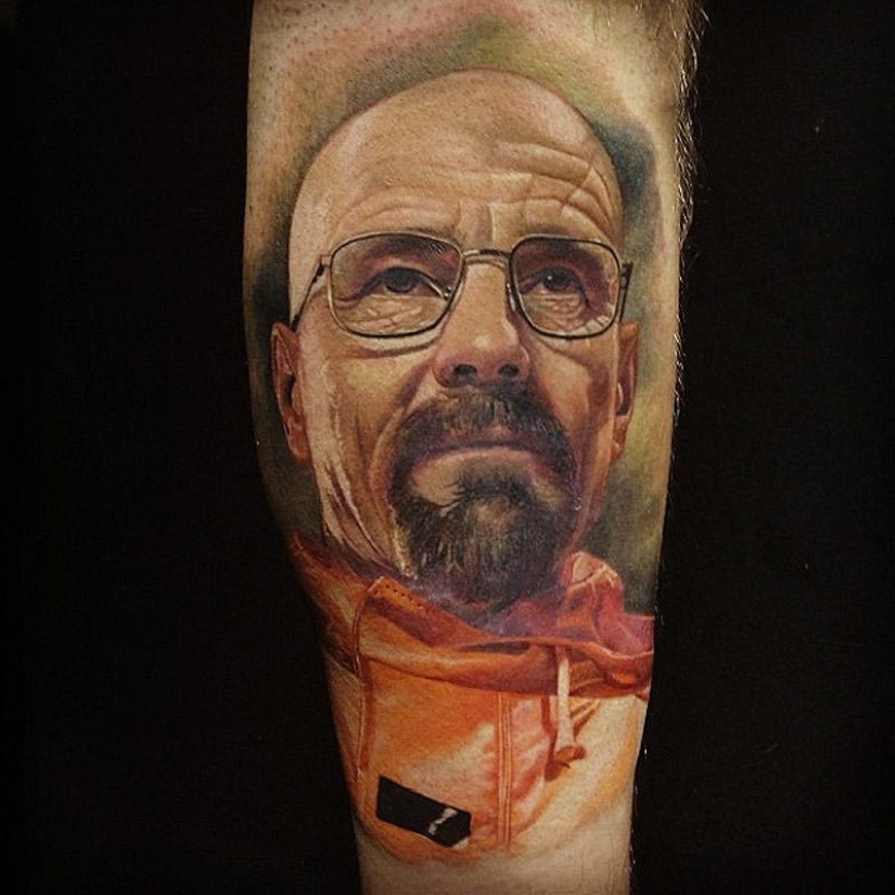 Tatuajes increíblemente realistas de Walter White