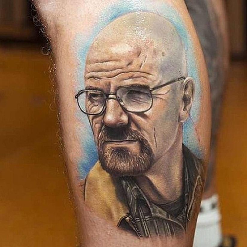 Tatuajes increíblemente realistas de Walter White