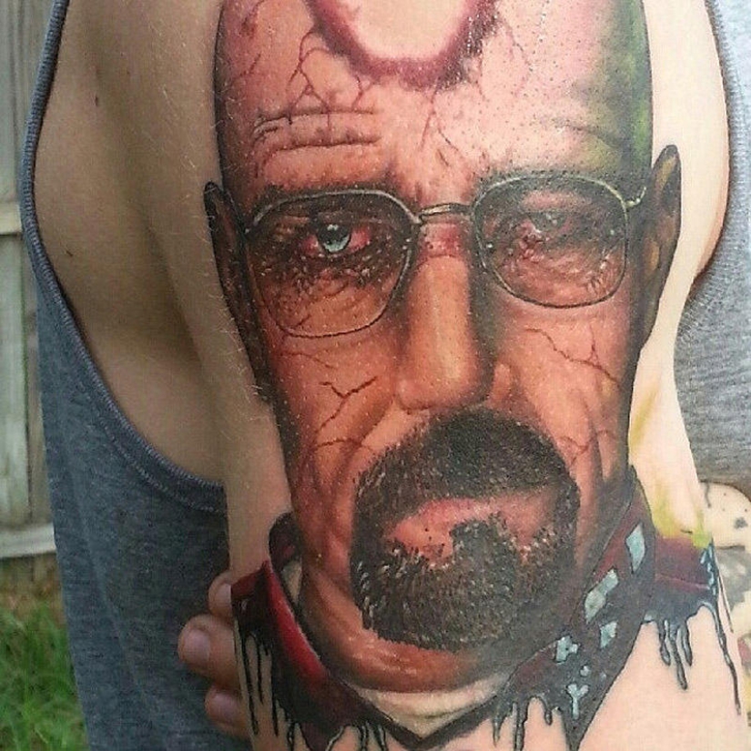 Tatuajes increíblemente realistas de Walter White