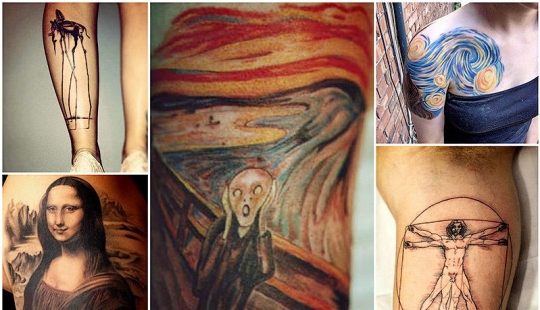 Tatuajes inspirados en obras de arte