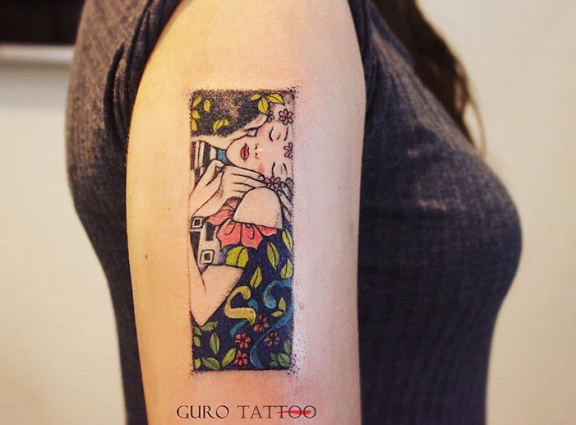 Tatuajes para aquellos que están encantados con el trabajo de Gustav Klimt