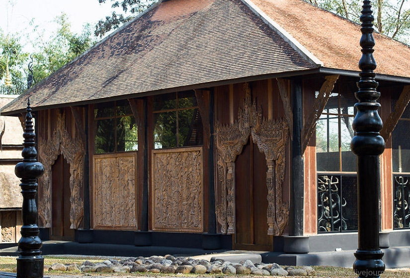 Temple of Death. The black house of Baan Si Dum. Northern Thailand