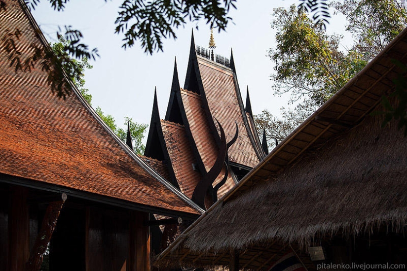 Temple of Death. The black house of Baan Si Dum. Northern Thailand