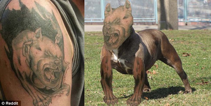 Terribly bad tattoos on the skin and in life
