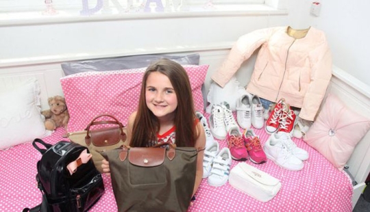 The 11-year-old is not at all a spoiled blogger whose father spends thousands of pounds on her