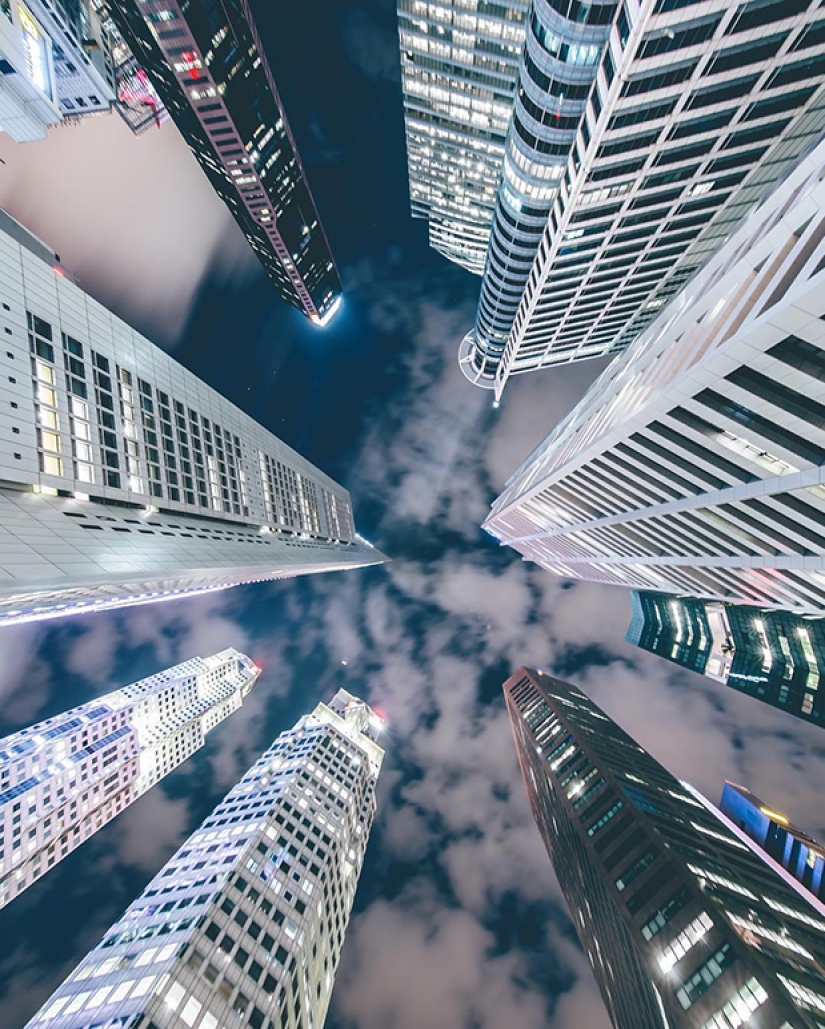 The 20-year-old photographer shoots truly dizzying urban landscapes in different countries
