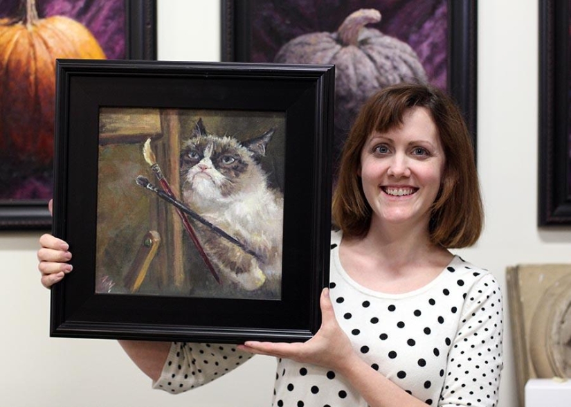 The Angriest Cat on the Internet Has Become a Muse for Artists