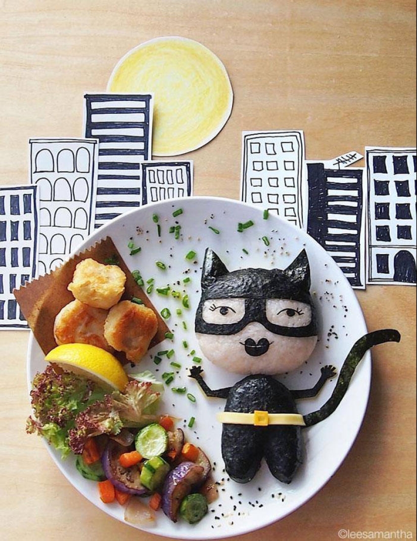 The artist turns dishes into masterpieces