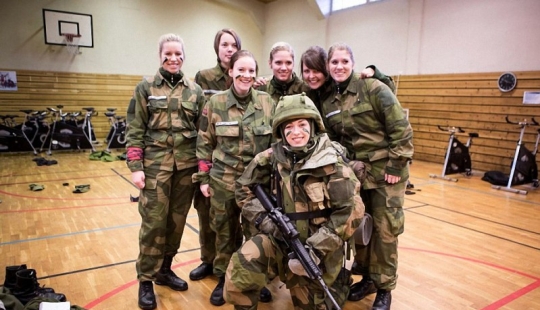 The beautiful half of the Norwegian army