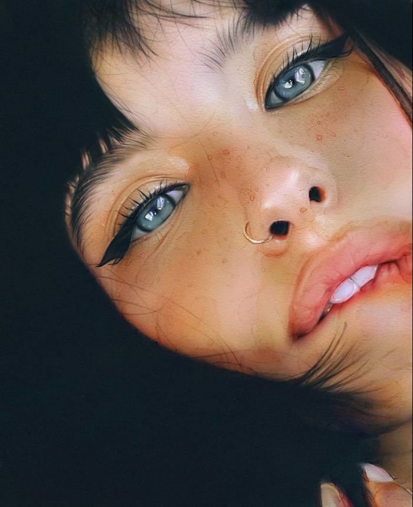 The beauty of digital hyperrealism: sensual girls Irakli Nadar
