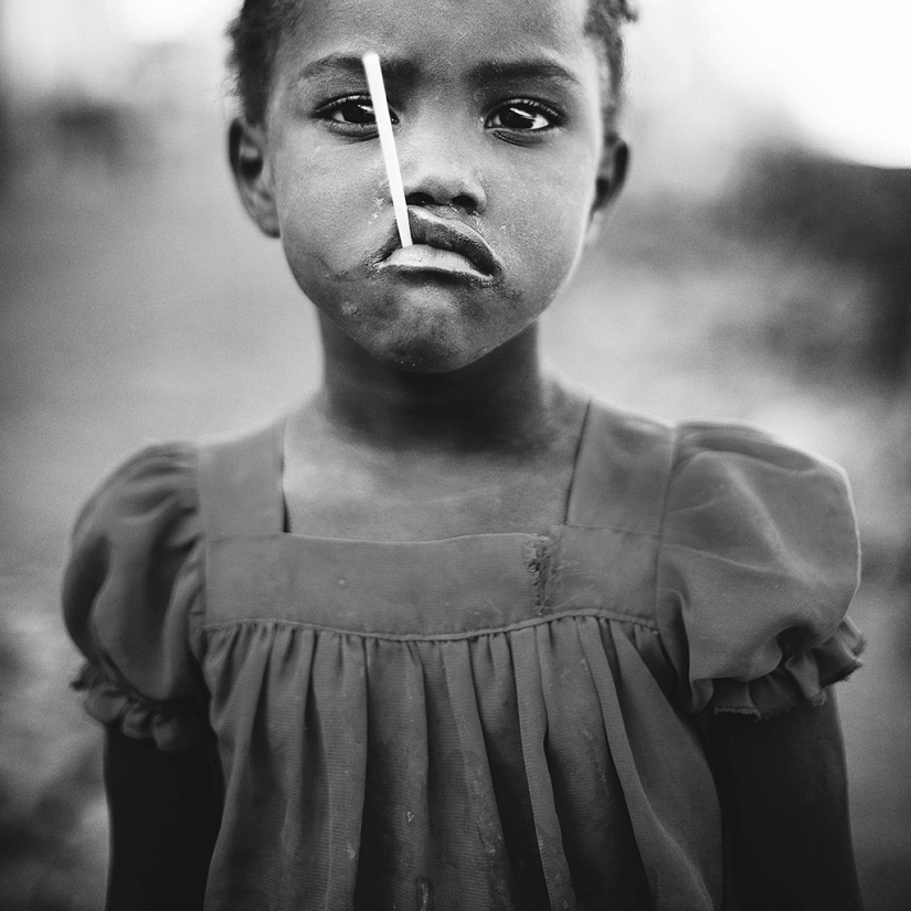 The best pictures of the black-and—white children's photography contest - 2016