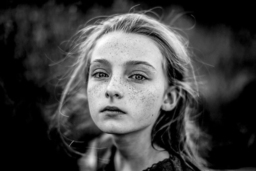 The best pictures of the black-and—white children's photography contest - 2016