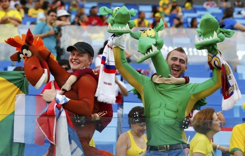 The brightest fans at the 2014 World Cup in Brazil