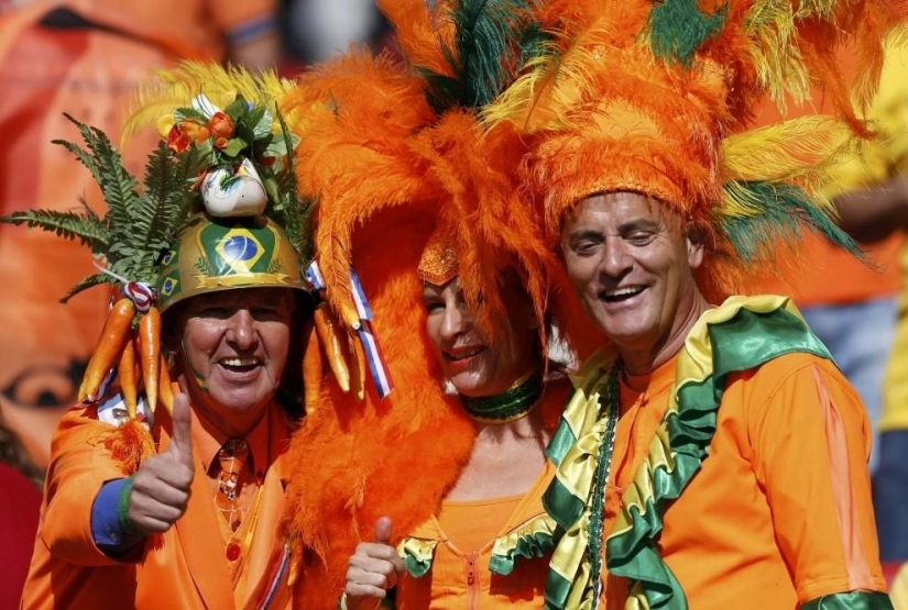 The brightest fans at the 2014 World Cup in Brazil
