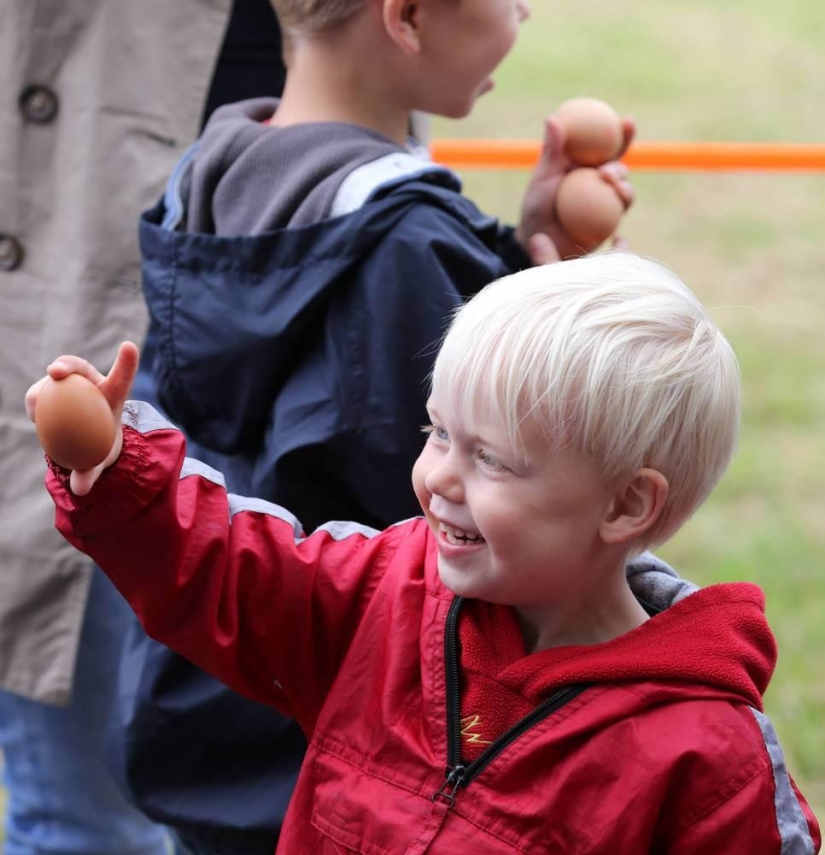 The British held the World Egg Throwing Championship