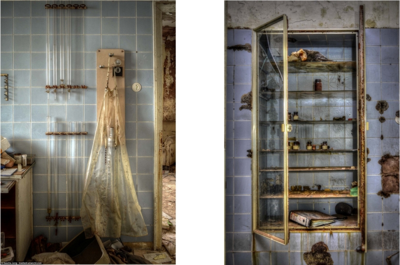 The creepy abandoned operating room of a German urologist has remained untouched for almost 30 years