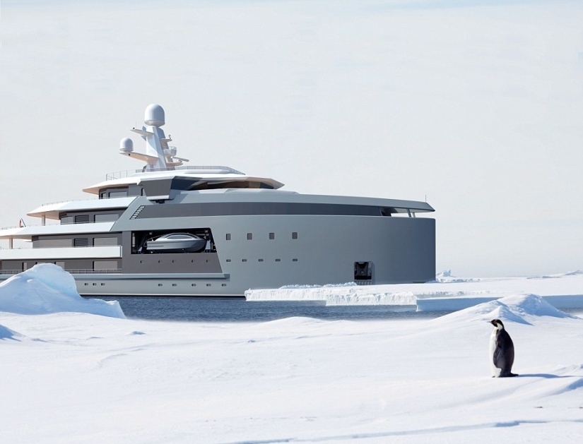 The Dutch built a luxury icebreaker yacht