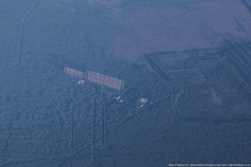 The ghost of Chernobyl on an August morning: a view from above