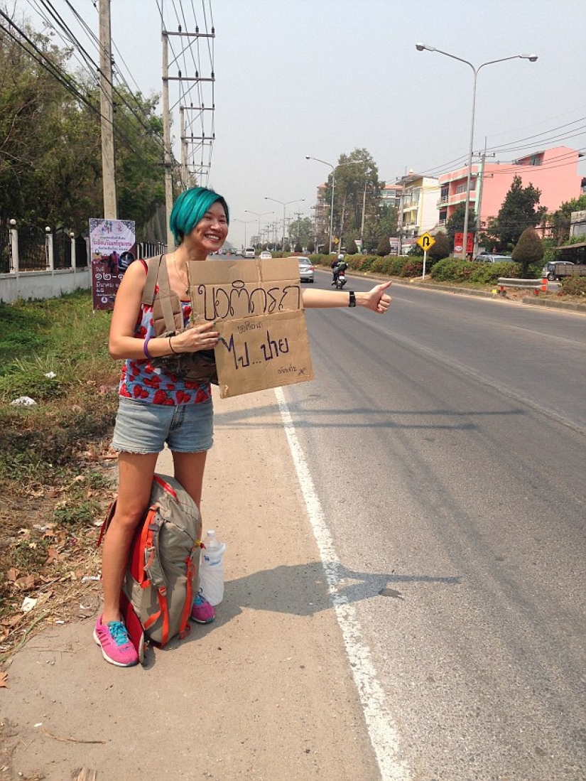 The girl hitchhiked from Sweden to Malaysia with only $200 in her pocket