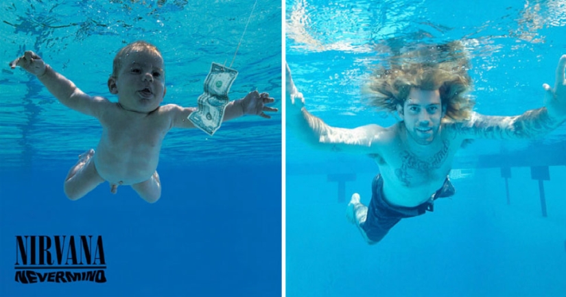 The hero of the Nevermind cover by Nirvana recreated it for the 25th anniversary of the album