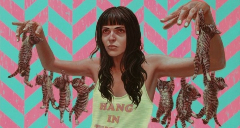 The ironic genius of post-pop surrealism Casey Weldon and his cats