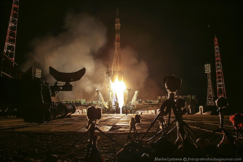 The launch of the Soyuz TMA-20M spacecraft with your own eyes!