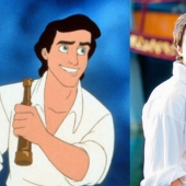 The living Prince Eric from The Little Mermaid embodies girlish dreams in the form of Disney characters