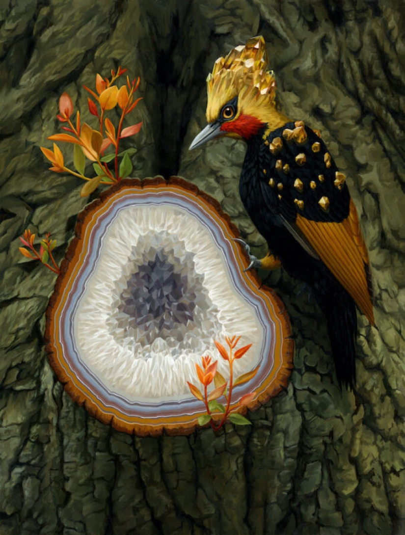 The magic of the animal world in the paintings of the surrealist artist John Ching