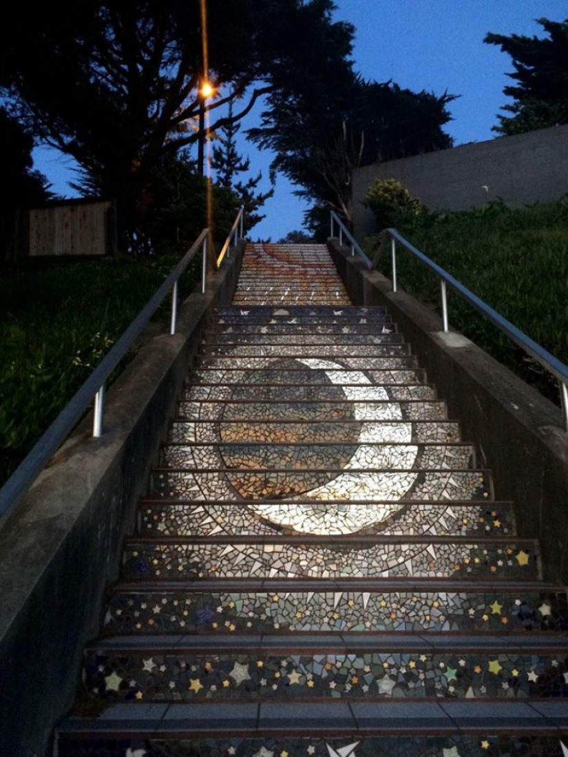 The magic staircase that leads to the moon and the sun