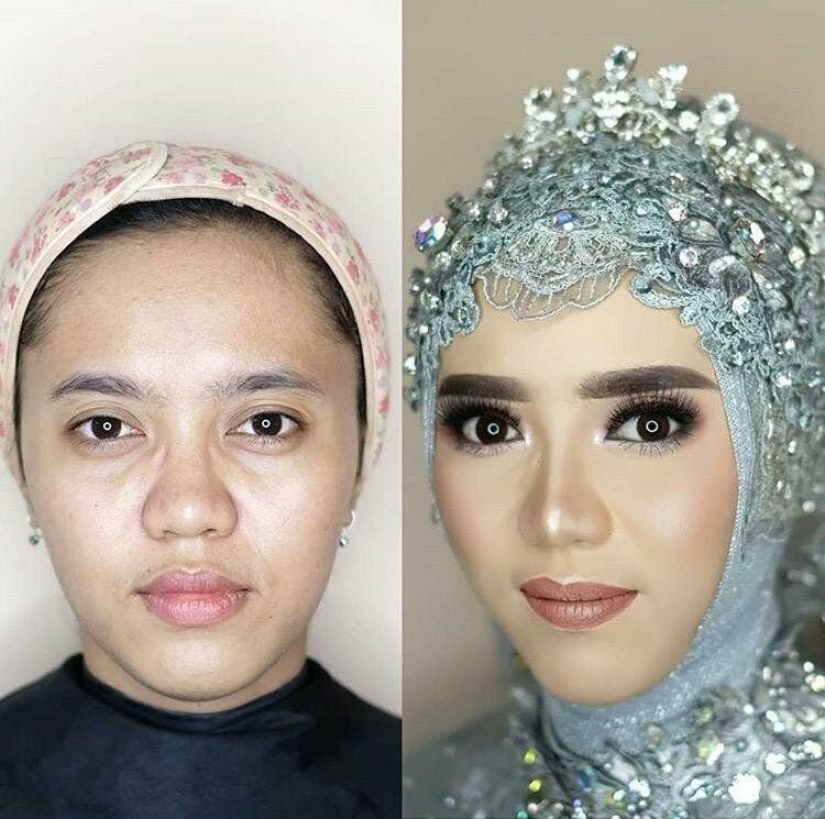 The main thing is for the groom to know: Filipino brides with and without makeup