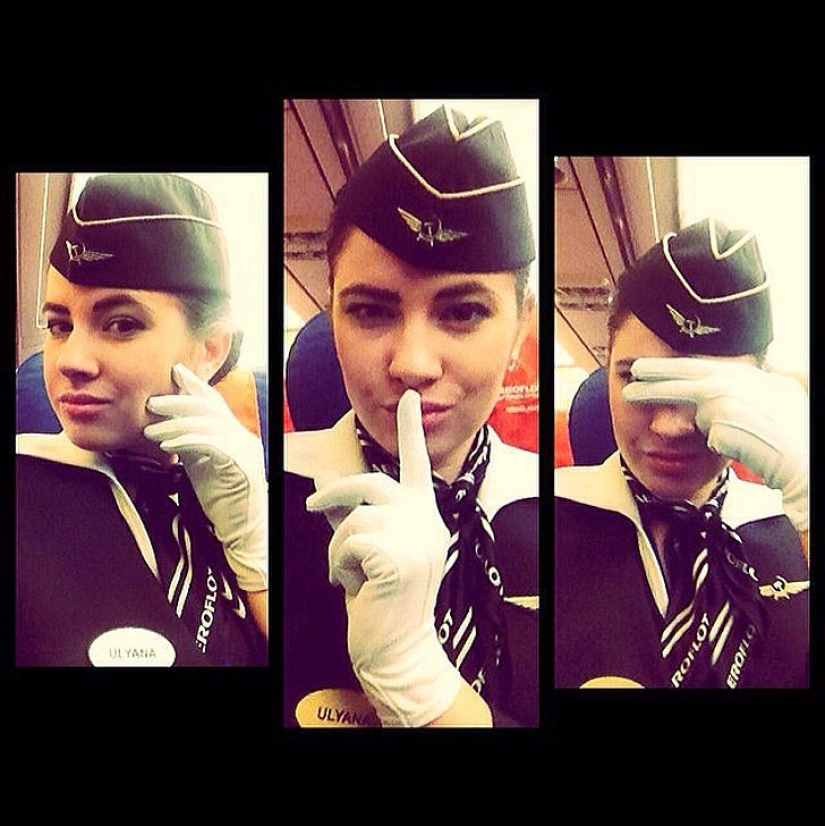 The most beautiful flight attendants in Russia