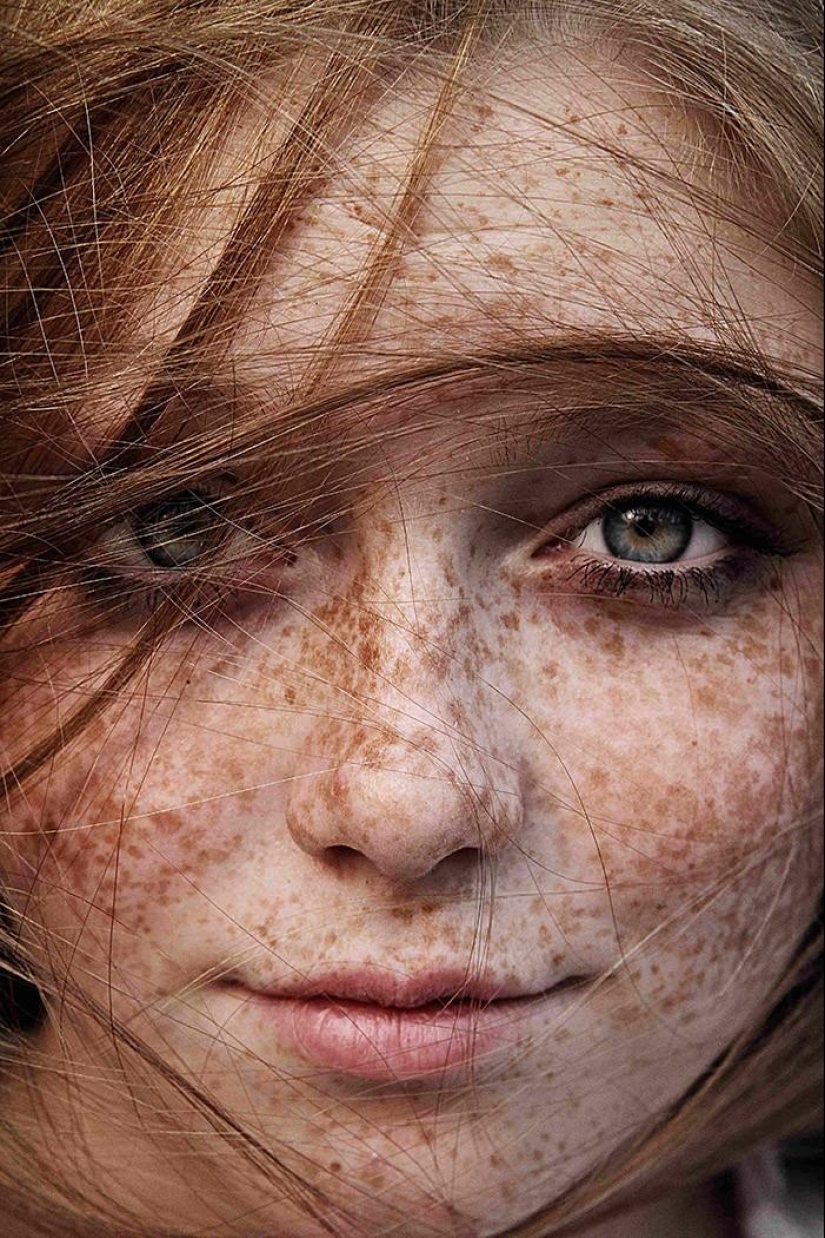 The most beautiful girls with freckles