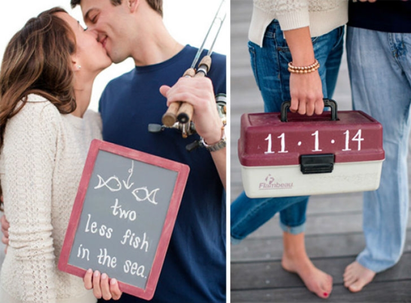 The most creative ideas for engagement photos