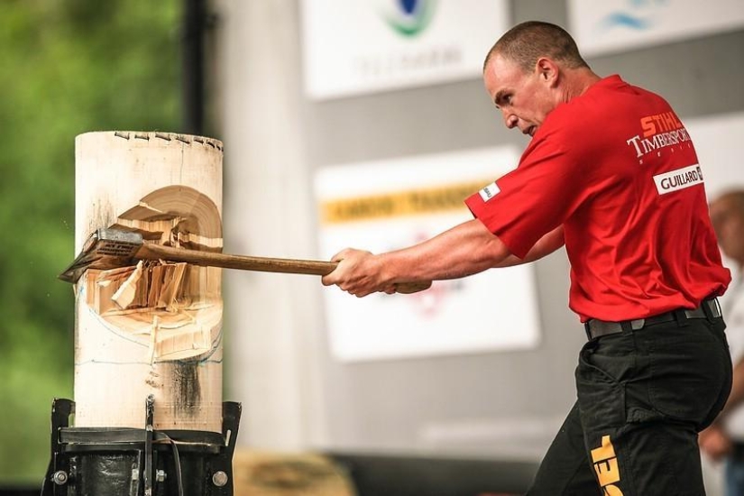 The most emotional shots of the lumberjack competition