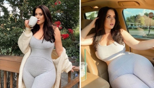 The most famous plus-size model with an unusual figure