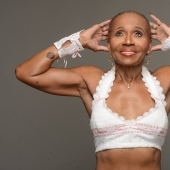 The most pumped-up grandmother in the world celebrated her 80th birthday
