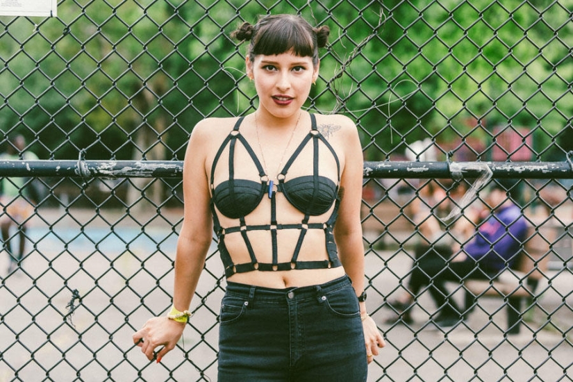 The most stylish and beautiful girls of the festival Afropunk-2014