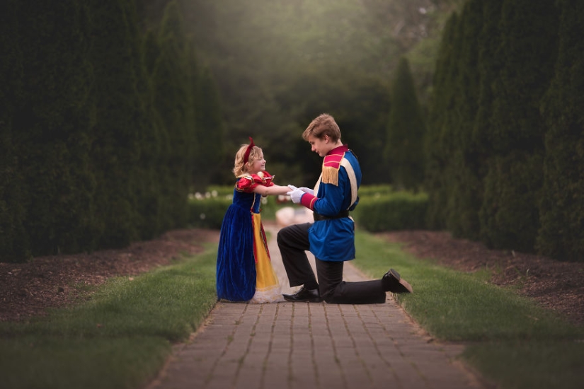 The older brother made a surprise for his little sister and arranged a fabulous photo shoot