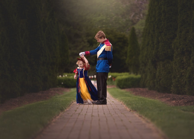 The older brother made a surprise for his little sister and arranged a fabulous photo shoot