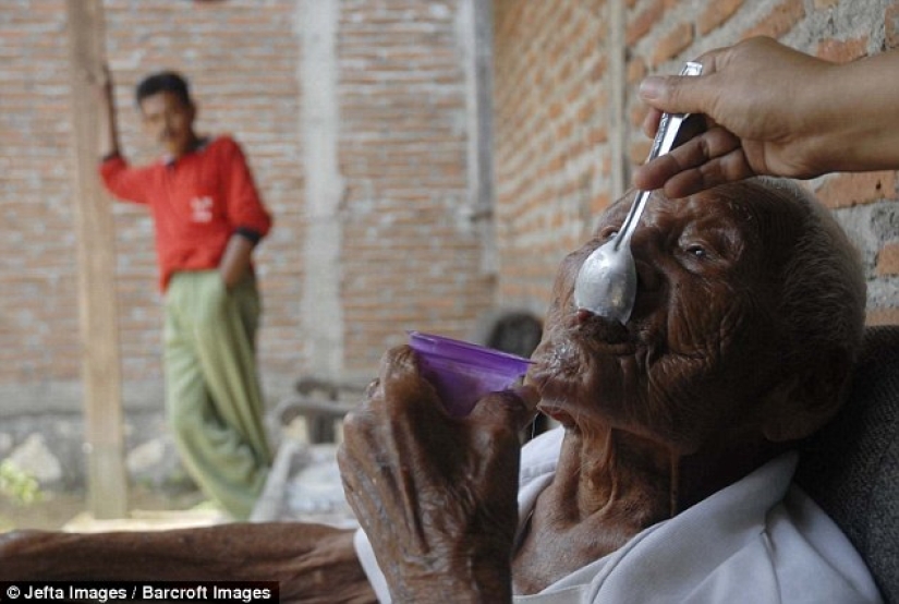 The oldest person in the world, who is 145 years old, lives in Indonesia