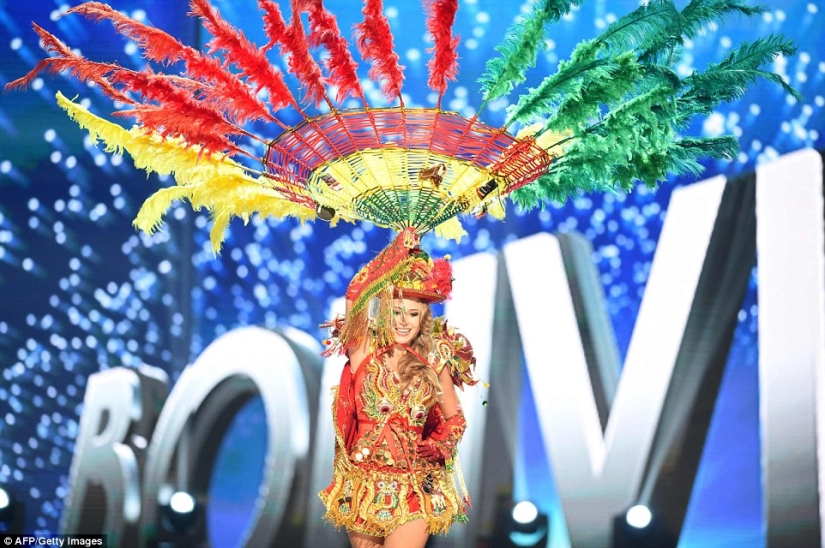 The participants of the Miss Universe 2016 contest showed their versions of national costumes