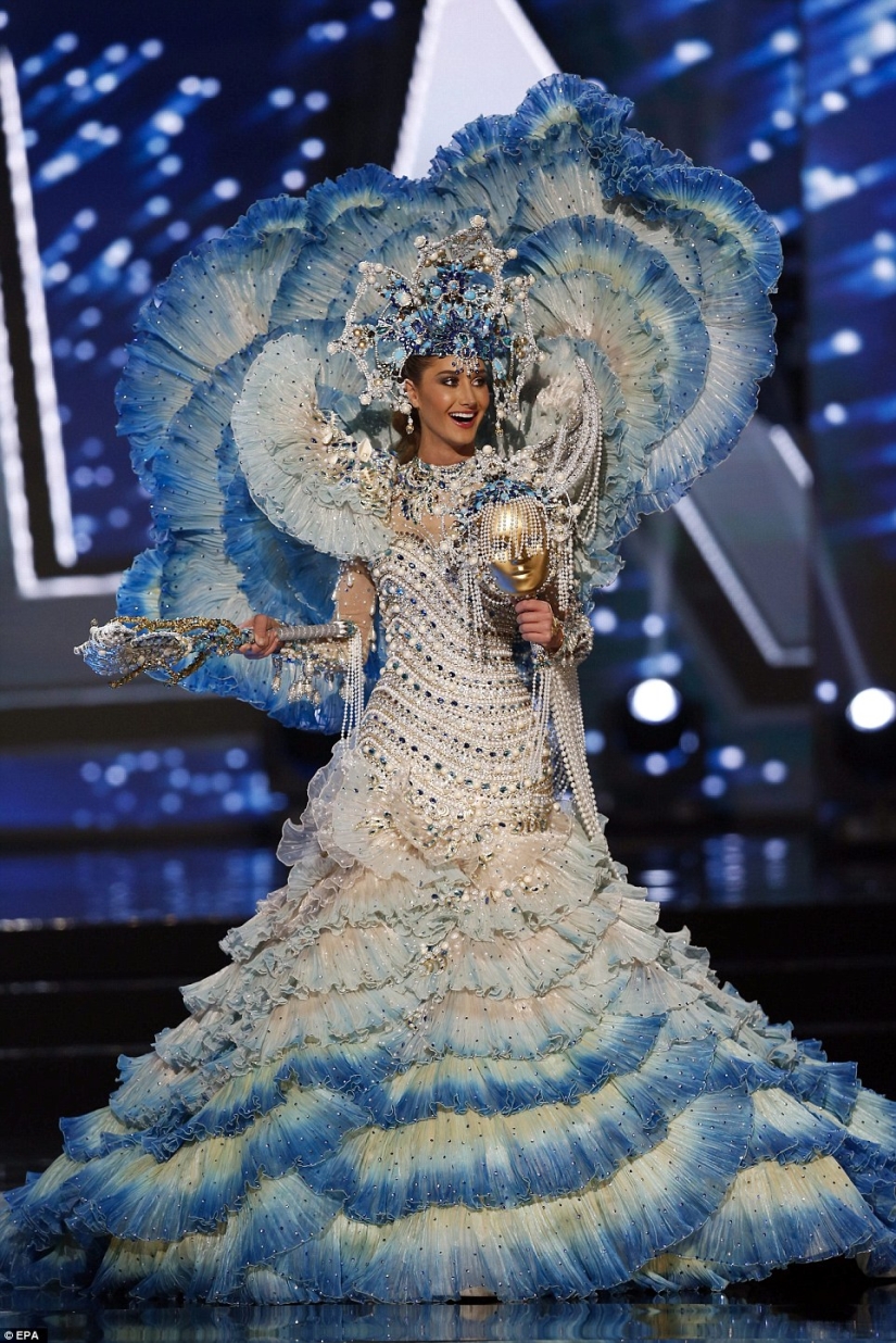 The participants of the Miss Universe 2016 contest showed their versions of national costumes