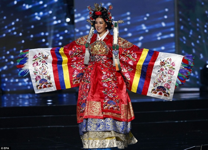 The participants of the Miss Universe 2016 contest showed their versions of national costumes
