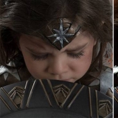 The photographer fulfilled the dream of a 3-year-old daughter and turned her into a real Wonder Woman