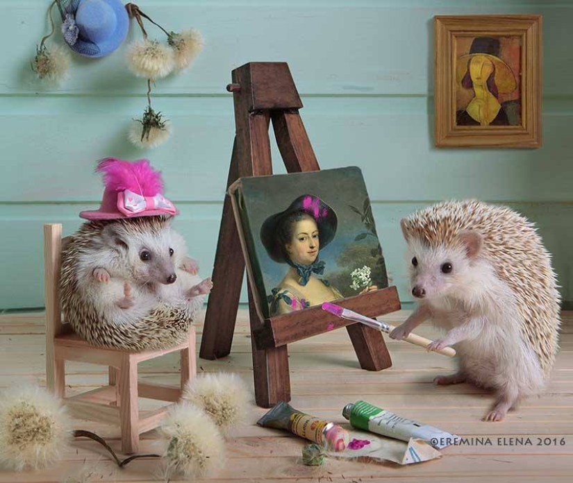 The secret life of hedgehogs in the lens of Elena Eremina