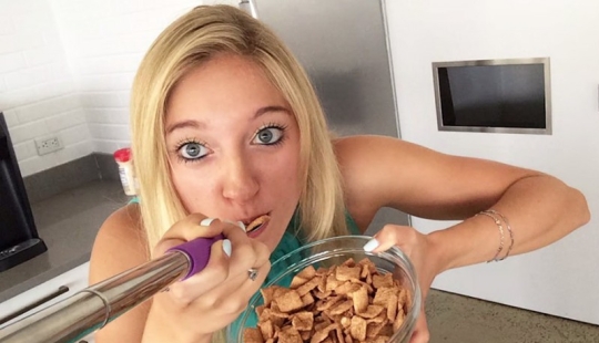 The selfie spoon lets you take photos while you eat!