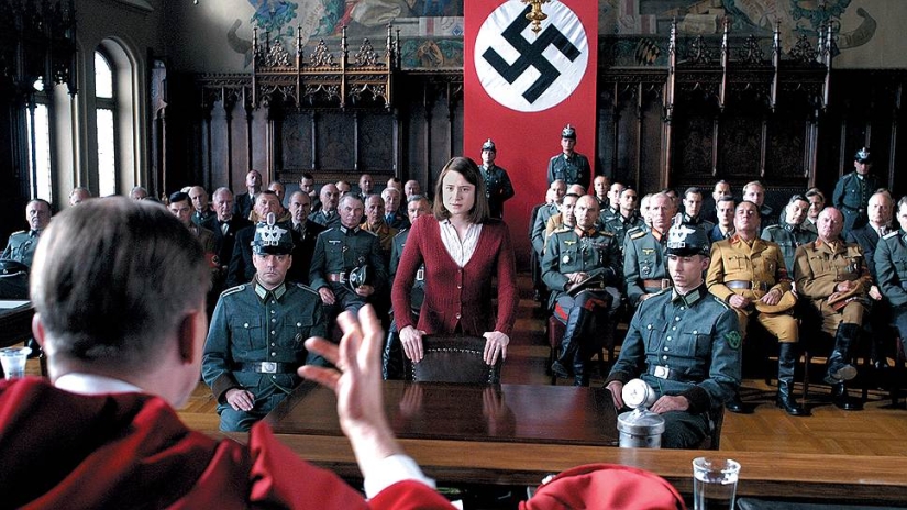 The story of a brave girl Sophie Scholl, executed by the Nazis on the guillotine