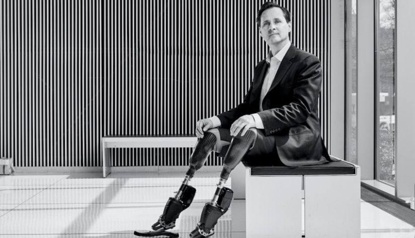 The story of Hugh Herr, a legless rock climber who turned out to be stronger than a stone
