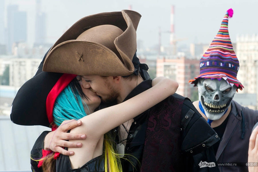 The wedding of the followers of the Pasta Monster took place in Moscow