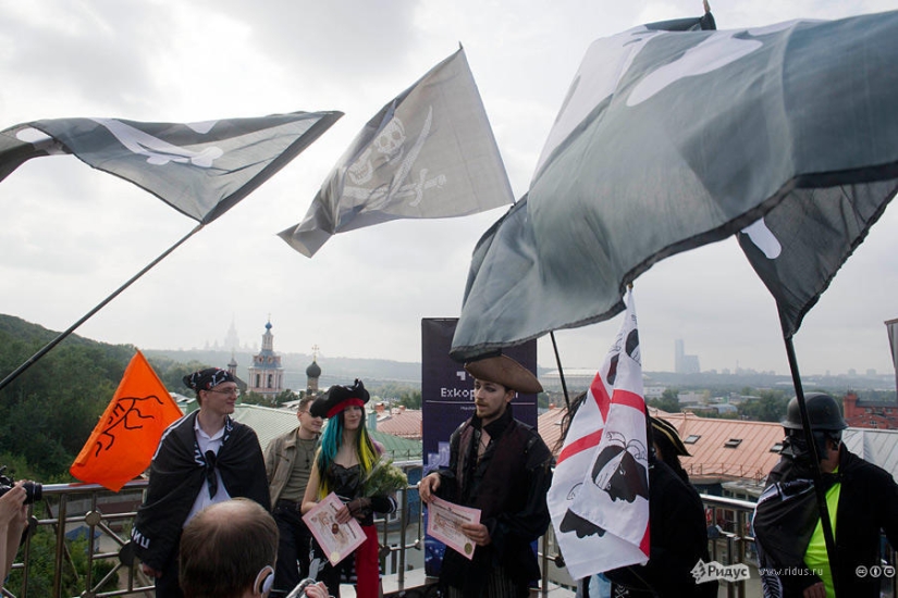 The wedding of the followers of the Pasta Monster took place in Moscow